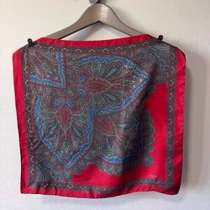 Lanvin  vintage 100% silk scarf